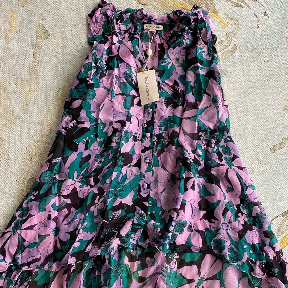 Brand new FOR LOVE AND LEMONS Maritza Floral Tunic top size XS